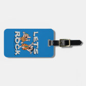 Flintstenen | Fred & Barney - Let's Rock Bagagelabel (Voorkant horizontaal)