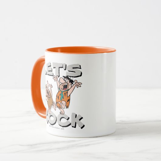 Flintstenen | Fred & Barney - Let's Rock Mok (Voorkant links)