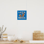 Flintstenen | Fred & Barney - Let's Rock Poster (Keuken)