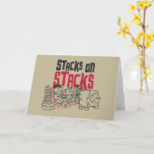 Flintstenen | Fred & Barney - Stacks op stapels Kaart (Gele Bloem)