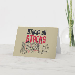 Flintstenen   Fred & Barney - Stacks op stapels Kaart