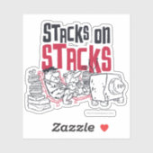 Flintstenen | Fred & Barney - Stacks op stapels Sticker (Vel)