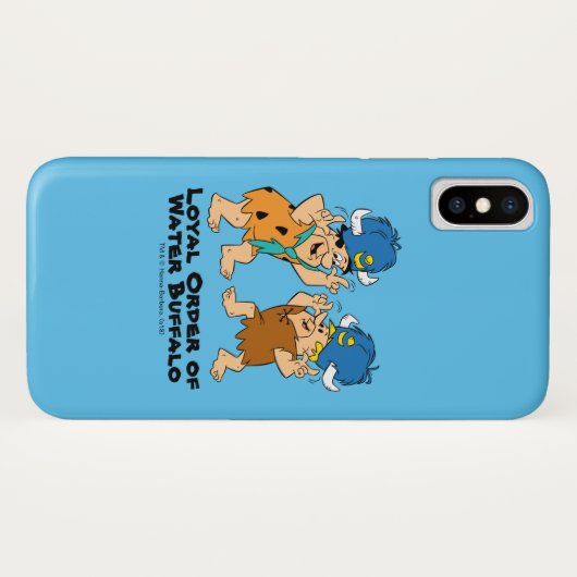 Flintstenen | Fred- en Barney-waterbuffels Case-Mate iPhone Case (Achterkant (horizontaal))