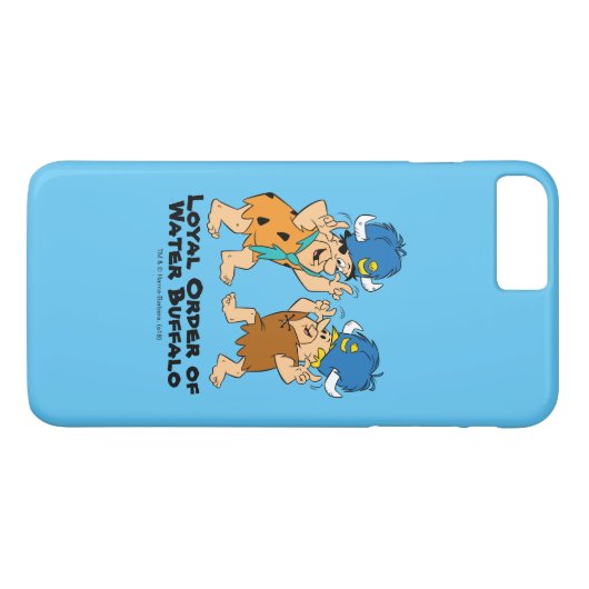 Flintstenen | Fred- en Barney-waterbuffels Case-Mate iPhone Case (Achterkant (Horizontaal))