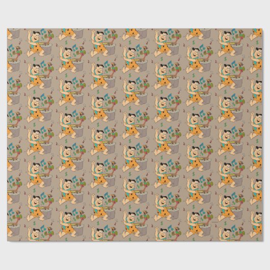Flintstenen | Fred Flintstone Dancing Cadeaupapier (Vlak)