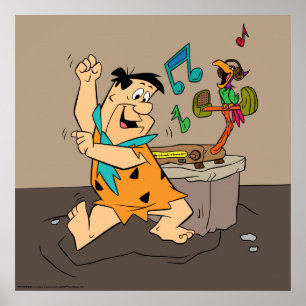 Flintstenen   Fred Flintstone Dancing Poster