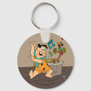 Flintstenen   Fred Flintstone Dancing Sleutelhanger