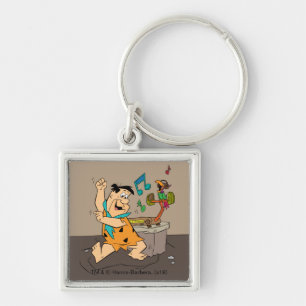 Flintstenen   Fred Flintstone Dancing Sleutelhanger