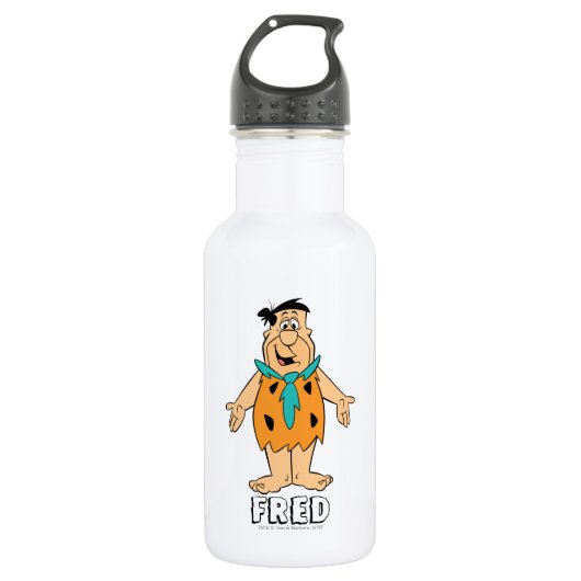 Flintstenen | Fred Flintstone Waterfles (Voorkant)