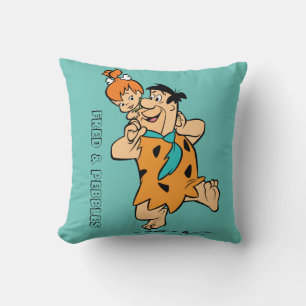 Flintstenen Fred & Pebbles Flintstone Kussen