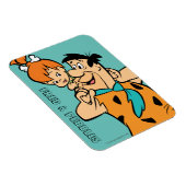 Flintstenen | Fred & Pebbles Flintstone Magneet (Rechterzijde)