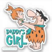 Flintstenen | Fred & Pebbles - Papa's meisje Sticker (Voorkant)
