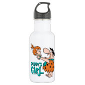 Flintstenen | Fred & Pebbles - Papa's meisje Waterfles (Voorkant)