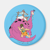 Flintstenen | Fred Sliding Down Tail Magneet (Voorkant)