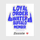 Flintstenen | Koninklijk besluit Waterbuffellid Sticker (Vel)