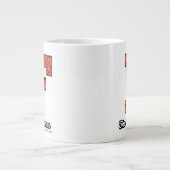 Flintstenen | Monogram voor leesbare stijl Extra Grote Beker (Voorkant)