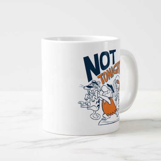 Flintstenen | Niet vanavond. Extra Grote Beker (Voorkant rechts)