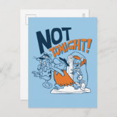 Flintstenen | Niet vanavond. Uitnodiging Briefkaart (Voorkant / Achterkant)