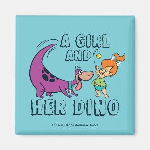 Flintstenen Pebbles & Dino Play Ball Magneet