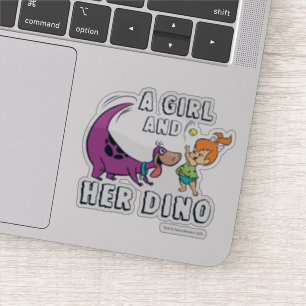 Flintstenen   Pebbles & Dino Play Ball Sticker