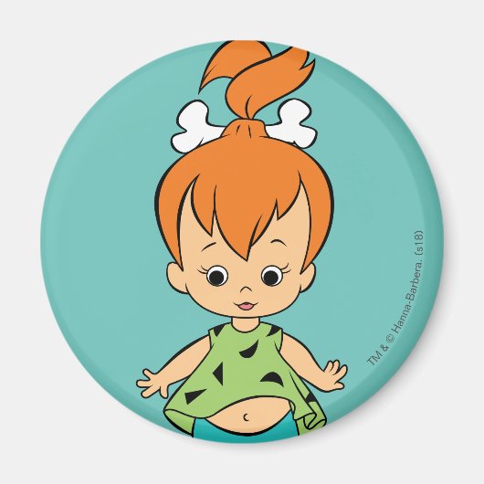 Flintstenen | Pebbles Flintstone Magneet (Voorkant)