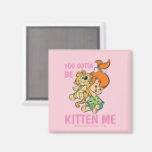 Flintstenen | Pebbles & Haar tijger Magneet (Voorkant / Achterkant)