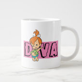 Flintstenen | Pebbles - Little Diva Extra Grote Beker (Rechts)