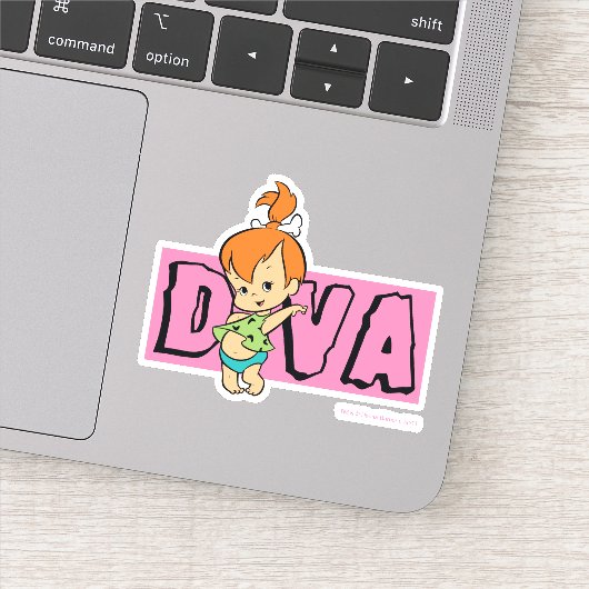 Flintstenen | Pebbles - Little Diva Sticker (Detail)