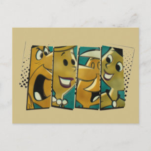 Flintstenen   Retro Comic Character Panels Briefkaart