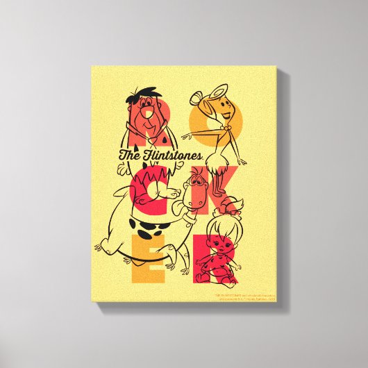 Flintstenen | ROCKER Canvas Afdruk (Voorkant)