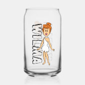 Flintstenen | Wilma Flintstone Blikvorm Glas (Achterkant)