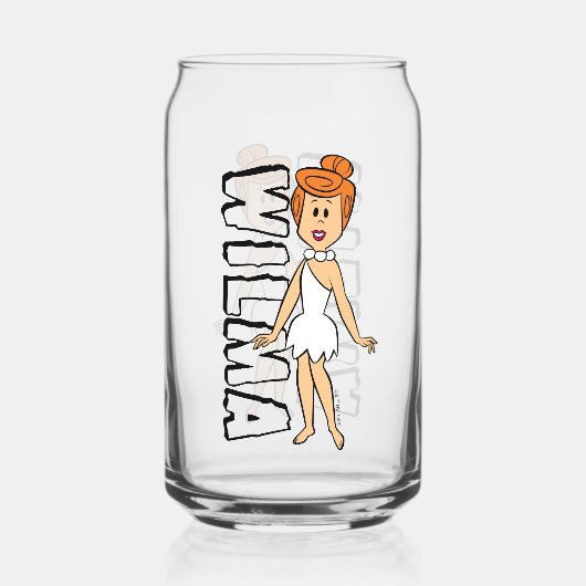 Flintstenen | Wilma Flintstone Blikvorm Glas (Achterkant)