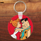 Flintstenen | Wilma Kissing Fred Sleutelhanger (Voorkant)