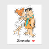 Flintstenen | Wilma Kissing Fred Sticker (Vel)