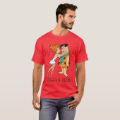 Flintstenen | Wilma Kissing Fred T-shirt (Voorkant volledig)