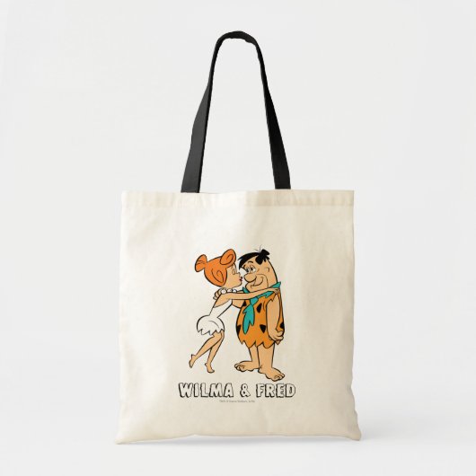 Flintstenen | Wilma Kissing Fred Tote Bag (Voorkant)