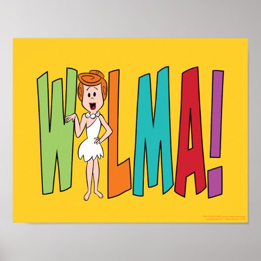 Flintstenen | WILMA! Poster (Voorkant)