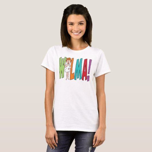 Flintstenen | WILMA! T-shirt (Voorkant volledig)