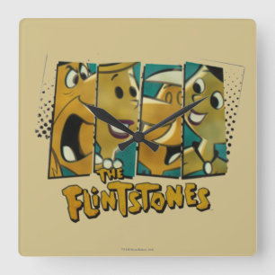 Flintstones   Retro Grappige Comités van het Vierkante Klok