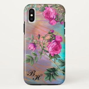 Flintz Roos Monogram Elegance iPhone XS Hoesje