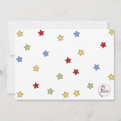 Flip Clown Invitation Kaart (Achterkant)