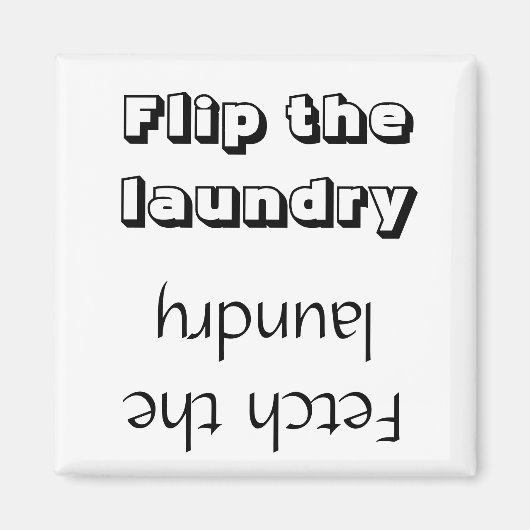 Flip/Fetch Wasserij Herinneringsmagneet Magneet (Voorkant)