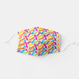 Flip Flip Flip Patterned Face Mask Stoffen Mondmasker