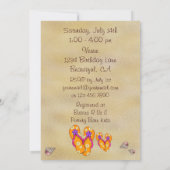 Flip Flop Baby Shower Invitations pour les filles (Dos)