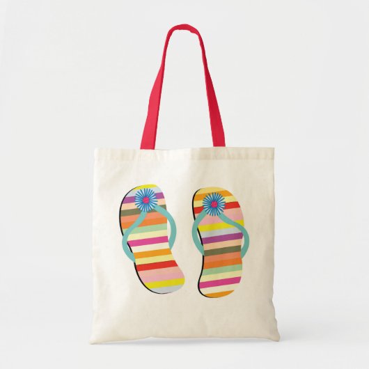 FLIP FLOP BEACH BAG TOTE BAG (Voorkant)