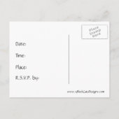 Flip Flop Citrus Invitation Carte postale (Dos)