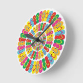 FLIP FLOP CLOCK RONDE KLOK (Hoek)