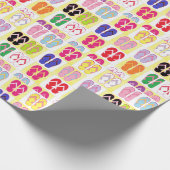 Flip Flop Collage Cadeaupapier (Hoek)