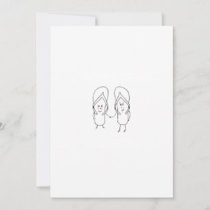 Flip Flop, leuk, sandaal thema Kaart