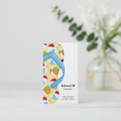 Flip Flop Lifeguard Visitekaartje (Staand voorkant)